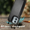 thumbnail image 6 of Tekcoo for Motoro Moto G 5G/G Power 5G 2023 Wallet case, Flip Wallet Leather Magnetic Clasp Case with Credit Card Holder and Shockproof Function Kickstand Phone Cover - Black, 6 of 7