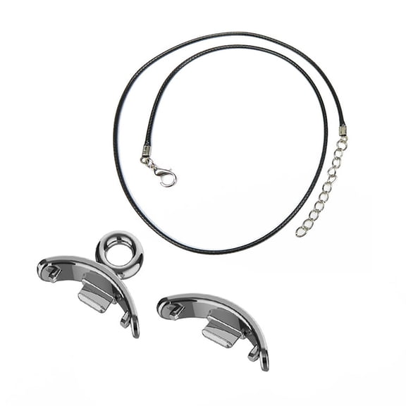 WINDLAND Neck Wristband Strap Pendant Necklace for Mi-Band 8 Hanging Metal Chain Buckle