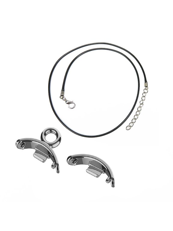 WINDLAND Neck Wristband Strap Pendant Necklace for Mi-Band 8 Hanging Metal Chain Buckle