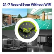 SANNCE 4PCS 3MP H.265+ Wireless Wi-Fi Security Camera System, 100ft Night Vison, IP66, Remote Monitoring, 1TB HDD, Human Detecti, 5MP 8CH NVR Two-Way Audio Recording and 3MP Bullet Cameras