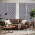 thumbnail image 2 of Ambesonne Victorian Window Curtains, Autumn Garden Motifs, Each 28" W x 63" L, Dimgrey Black Beige, 2 of 5