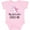 AD-Pink, variant on Inktastic Godmother Loves Me Unicorn Girls Girls Baby Bodysuit