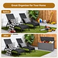 thumbnail image 4 of 60Gal Outdoor Deck Box, Resin Storage Box Container, Patio Storage Bench with Lockable for Patio Furniture, Pool Accessories, Garden Tools (Dark Grey, 227L), 4 of 9