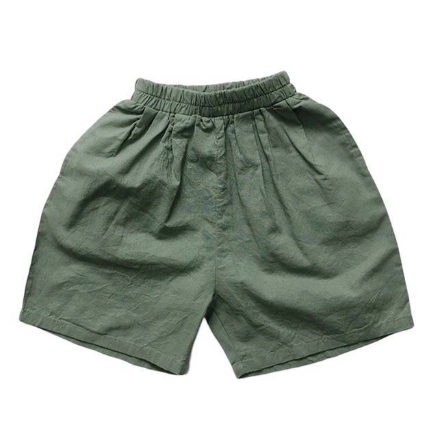 XASZHN Shorts pour Garçons pour Tenue Décontractée École Plage et Fêtes Vintage Polyvalent Shorts d'Été pour Tout-Petits à Partir de 1 7 Ans Article de Garde-Robe Shorts d'Été Vert Armée 5-6 Ans