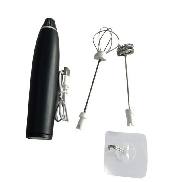 Moyic Batidor de huevos, espumador de leche, batidora eléctrica, licuadora de café ABS automática, recargable, carga USB, desmontable Type3 NO3