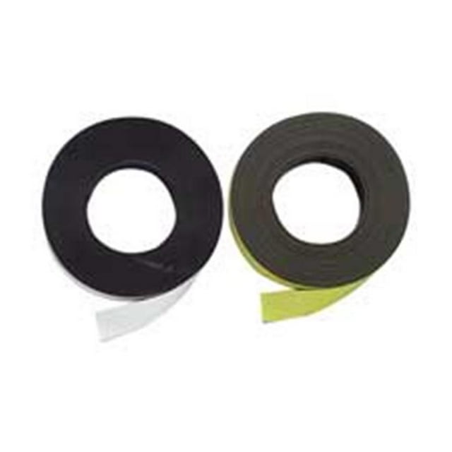 Magnetic Label Tape- Markable- 50ft.x1in. Roll- White