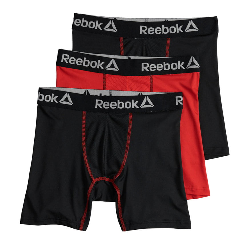 Reebok - Reebok Men's Performance Boxer Briefs, 3 Pack - Walmart.com ...