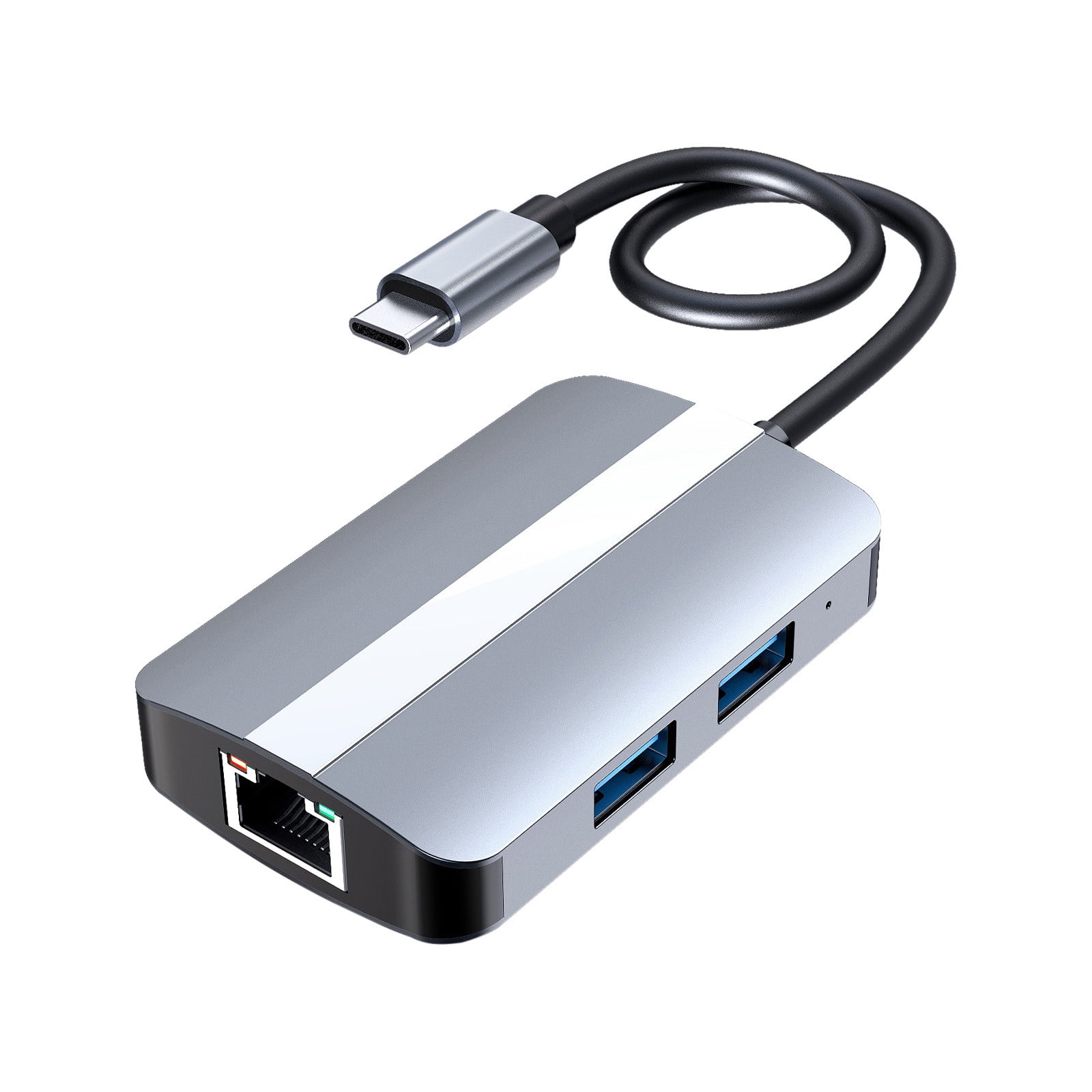 USB C Hub, 5-in-1 USB C Hub Multiport Adapter, Up To 5Gbps Transmission Speed, Support SD/TF Read and Write, Compatible with MacBook Series, Chromebook, Zenbook etc Type C Devices
