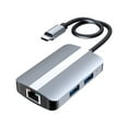 thumbnail image 1 of Usb Hub 3.0 Hubs & Usb Gadgets Usb Hub 5-In-1 Hub Usb 3.0 1-To-4 Notebook Phone Tablet Type-C Distributor Usb Expansion Direct Identification Card Usb Hub Splitter, 1 of 9