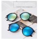 thumbnail image 3 of Gafas de sol de cara redonda de metal Gafas de sol de conductor retro Hombres y mujeres disponibles Gafas de sol de moda personalizadas, 3 of 5