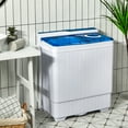 thumbnail image 2 of Costway 26lbs Portable Semi-automatic Washing Machine W/Built-in Drain Pump Blue, 2 of 10
