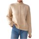 thumbnail image 2 of Suéter de cuello alto para mujer, otoño e invierno, color liso, cuello semialto, camiseta de fondo, suéter, top de mujer, tops acrílicos, 2 of 8