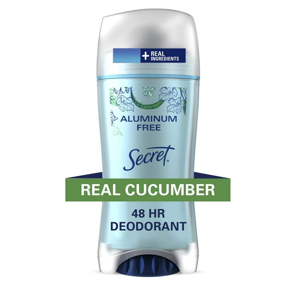 Secret Aluminum Free Deodorant for Women Cucumber, 2.4 Oz