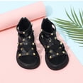 thumbnail image 7 of Toddler Girls Gladiator Sandals with Zipper Lace Up Open Toe Strappy Summer Beach Shoes for Little Big Kids Black 26, 7 of 7