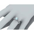thumbnail image 5 of HeartsAndYou 2ct Natural Aquamarine & Diamond Engage Ring Halo Milgrain 14k SOLID White Gold, 5 of 9
