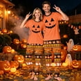 thumbnail image 6 of Grblisyd Halloween Matching Family Pajamas Set Cute Cartoon Graphic Print Mommy and Me Matching Outfits Soft Nightwear for Family, 6 of 7