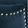 thumbnail image 6 of SAFAVIEH Eleni 30 in. H Tufted Wing Back Bar Stool with Ring, Navy Velvet, Set of 2, 6 of 14