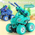 thumbnail image 4 of Friction Powered Dinosaur Monster Truck Toy, Shooting Launcher Dinosaur Off-Road Car, Big Tire Anti-Crash Inertial Vehicle Toy,3.7*3.7*3.9 in., 4 of 5