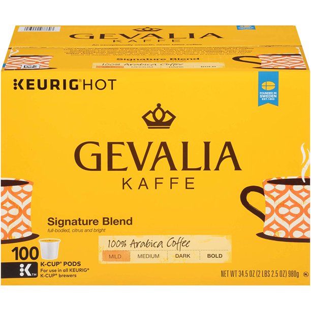Gevalia Signature Blend Coffee KCUP Pods, 100 Count