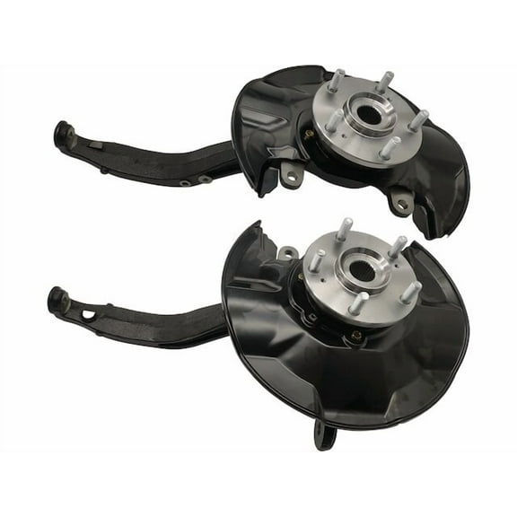 Front Steering Knuckle Wheel Bearing Hub Assembly Set of 2 - Compatible with 2008 - 2012 Honda Accord 2009 2010 2011