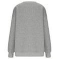 thumbnail image 6 of tarylea Crew Neck Sweatshirt for Women Long Sleeve Pullover with Thumb Holes Solid Color Tops Casual Loose Basic Athletic Tops, 6 of 8
