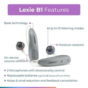 Lexie B1 Self-Fitting OTC Hearing Aids Powered by Bose | Self-fitting | Lexie Expert® Support | Replaceable Batteries
