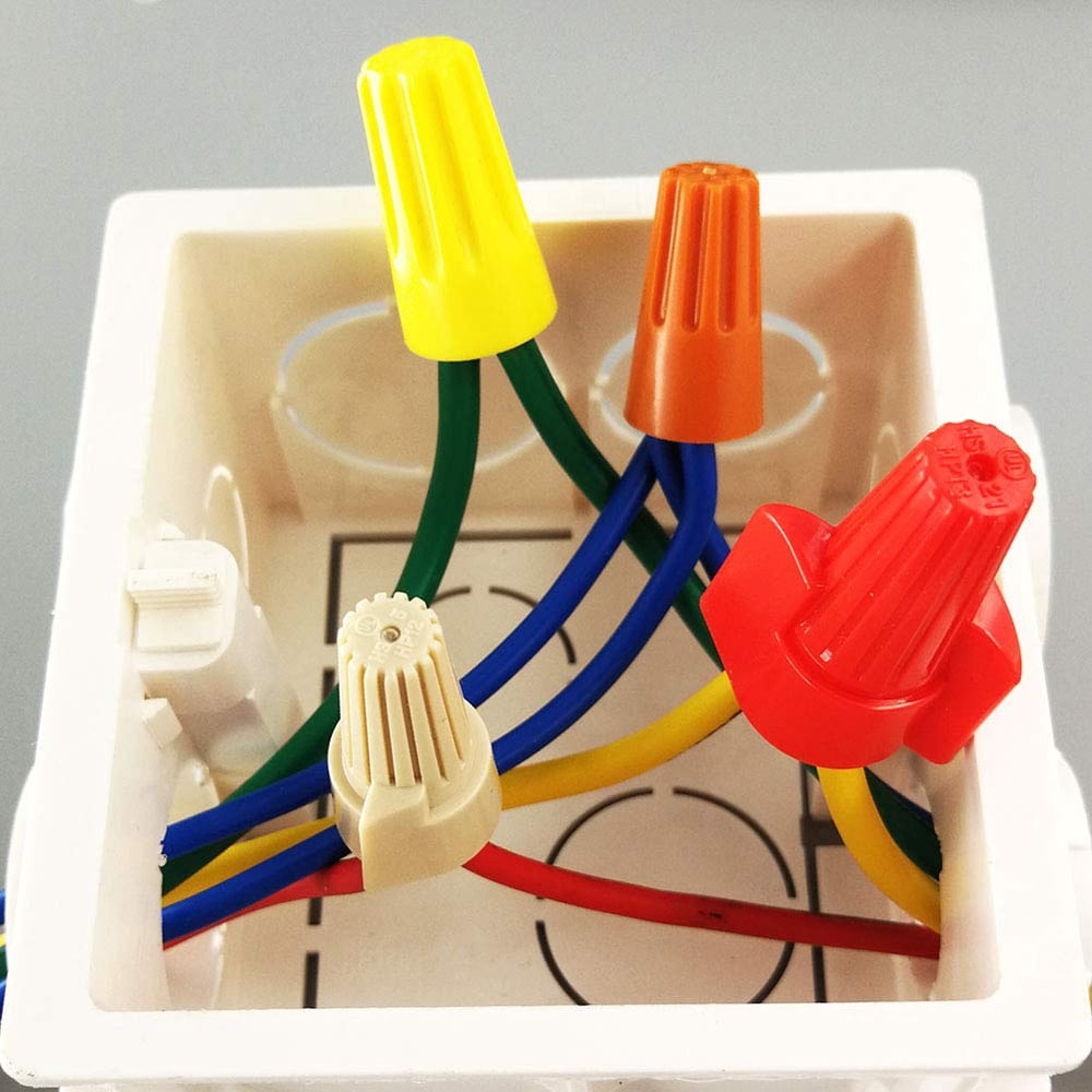 Twist Type Wire Connector Wire Nuts AWG 18-10 Winged UL Listed Yellow 500 pcs.