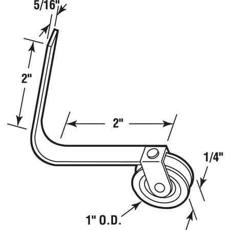 Spring Tension Door Rollers (2-pack)