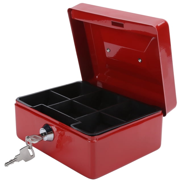CAJA DE EFECTIVO CON RURURA PARA DEPÓSITO, CAJA DE SEGURIDAD DE 6 PULGADAS, SOPORTE DE CAJA DE SEGURIDAD EN MINIATURA DE 6 PULGADAS, ORGANIZADOR, SOPORTE EN CAJA CERRRRADUAS