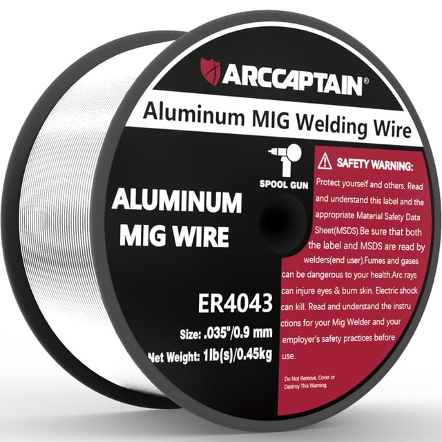 Alambre de soldadura ARCCAPTAIN Silicio Aluminio ER4043 0,9 mm 0,45 kg