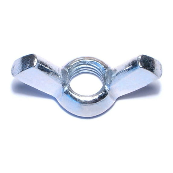 1/2"-13 x 1-15/16" Zinc Plated Steel Coarse Thread Cold Forged Wing Nuts WNS-181