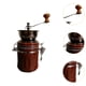 thumbnail image 5 of Molinillo de café con manivela, molinillo de café en grano, utensilios para café, molinillo de café, molinillo de rebaba para oficina, hogar, regalo, marrón, 5 of 8