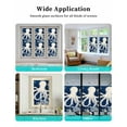 thumbnail image 6 of Window Privacy Film Beige Octopus Coastal Stained Glass Window Film Decorative Sun Block Window Cover Navy Blue Nautical Ocean Coral Window Clings Static Adhesive Sticker for Bathroom 17.7"x39.3", 6 of 7