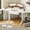 White, variant on Standing Corner Desk with Drawer, Small Stand Up Desk with Power Outlets, Triangle Computer Desk for Home Office, Gaming Desk, Writing Desk, Black