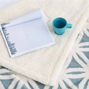 LOMAO Sherpa Fleece Blanket Soft Plush Throw Blanket Dual Sided Cozy Blankets for Bed Couch Sofa(Light Blue,51x63)