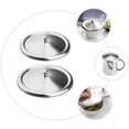 thumbnail image 2 of Miangastore 2 Pcs Couvercles de Remplacement en Acier Inoxydable pour Gobelet Couvercles de Tasse en Acier Inoxydable, 2 of 9