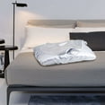 thumbnail image 5 of Deago 2 Pack Satin Pillowcase for Hair and Skin, Super Soft and Cooling Similar to Silk Pillow Cases Cover with Elastic Band for Women Men(20"x35" King Size, White), 5 of 8