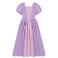 thumbnail image 5 of Princess Dress with Short Sleeve Cotton T-shirt Dress for 3-10 Years, 5 of 7