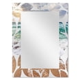 thumbnail image 2 of DESIGN ART Designart 'Crystal Clear Blue Foaming Waves' Sea & Shore Printed Wall Mirror 24in.x32in., 2 of 4