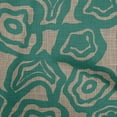 thumbnail image 1 of oneOone Rayon Teal Green Fabric Abstract Floral Sewing Craft Projects Fabric Prints By Yard 56 Inch Wide, 1 of 4
