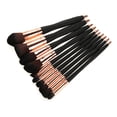 thumbnail image 2 of 10 unids/set Kit de brochas de maquillaje base para cejas corrector sombra de ojos pincel para resaltar oro, 2 of 8
