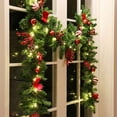 thumbnail image 6 of Zawou 270cm Artificial Green Christmas Vines Garland with Pine Cones and Red Berries, Non-Lit Indoor and Outdoor Holiday Decoration, 6 of 6