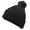 Black, variant on Cable Knit Pom-Pom Beanie