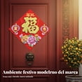 thumbnail image 2 of Abbraccia Adhesivo de puerta con carácter Fu de felpa, brillo colorido, doble cara, decoración festiva., 2 of 6