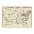 thumbnail image 6 of HISTORIX 1958 United States National System of Interstate & Defense Highways Map Vintage Poster Wall Art Print, 18 x 24 Inch, 6 of 8