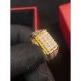 thumbnail image 6 of Classy 1/2 Cts Round Brilliant Cut Diamonds 15-Stone Men's Anniversary Ring In Hallmark 14K Yellow Gold, 6 of 16