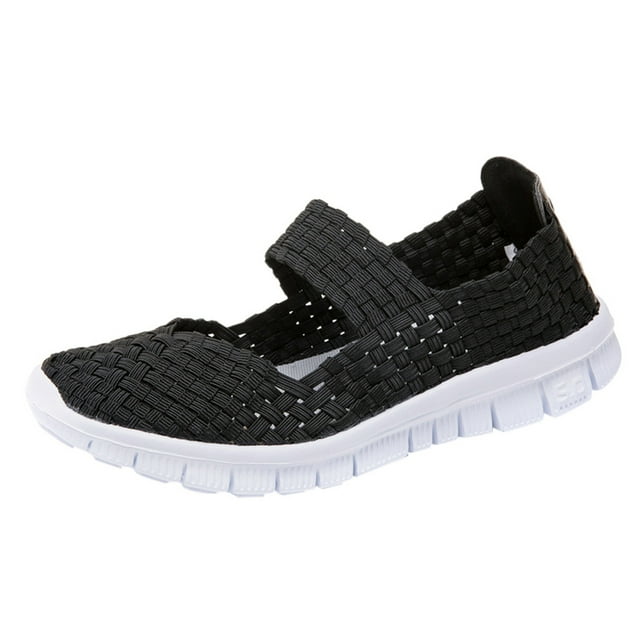 Chaussures Aquatiques Tissées Légères pour Femmes, Élastiques, à Enfiler, Sport, Espadrilles