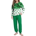 thumbnail image 2 of St. Patrick's Day Outfits for Boys Girls 2 Piece Joggers Set Printed Long Sleeve T Shirt And Pants Sweatsuits (11 Years, Green A), 2 of 8