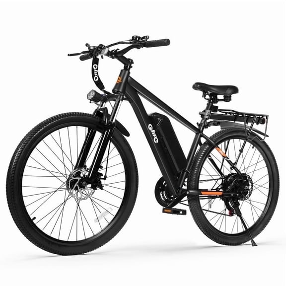 Qlife Racer Ultra Electric Bike for Adults Mountain Lightweight Ebike with 350W Max 28MPH Brushless Motor, 26" Step Over E-MTB, 48V 7.8Ah Removable Battery e-Bike(Red)