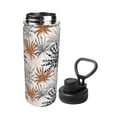 thumbnail image 2 of Picia Tropical Leaves Pattern Water Bottle 18 oz Stainless Steel Insulated Bottles With Handle Leak Proof Gym Sport Water Jug BPA-free insulated kettle For Men Women Adults, 2 of 7